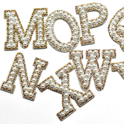 A-Z الحديد على بقع رسائل بقع الجينز شارة زين اللؤل...