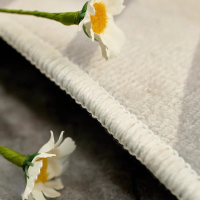 سجادة دائرية فاخرة غير قابلة للانزلاق خفيفة ، فاخر...