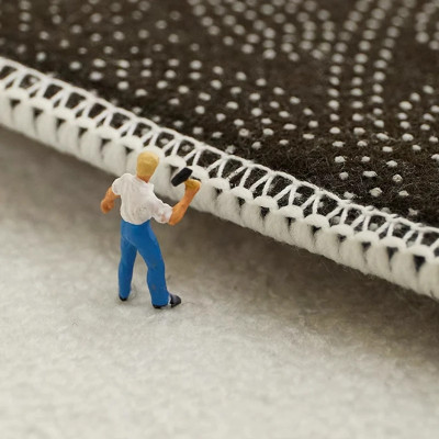 سجادة دائرية فاخرة غير قابلة للانزلاق خفيفة ، فاخر...