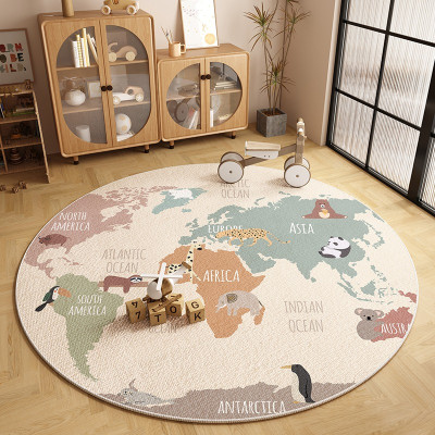 Children's Carpet Round Floor Mat Bedroom Bedside...