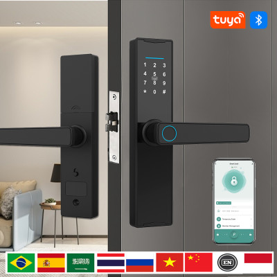 قفل باب ذكي جديد من PHIPULO مع تطبيق Tuya قفل إلكت...