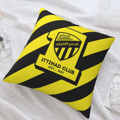 Al-Ittihad رمي المخدة وسادة الوسائد غطاء الجسم ل أريكة الأريكة ديكور المنزل الوجهين القماش كرسي سيارة المملكة العربية السعودية كرة القدم