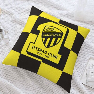 Al-Ittihad رمي المخدة وسادة الوسائد غطاء الجسم ل أريكة الأريكة ديكور المنزل الوجهين القماش كرسي سيارة المملكة العربية السعودية كرة القدم