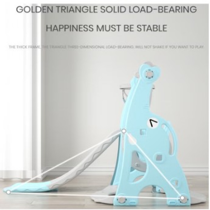 زحليقة مع مرجيحة وسلم تسلق و حلقة كرة سلة 4*1 ,123...