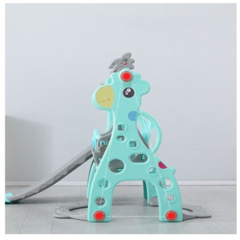 زحليقة علي شكل غزال مع مرجيحة , حلقة كرة سلة و موس...