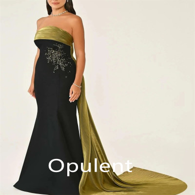 فستان سهرة نسائي جيرسي مميز جداً يثبت حضورك وبقوة