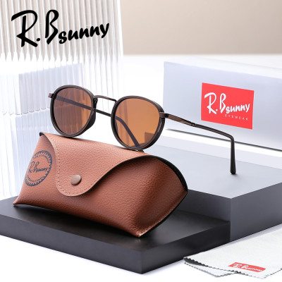 تصميم ريترو إطار دائري النظارات الشمسية للرجال الا...