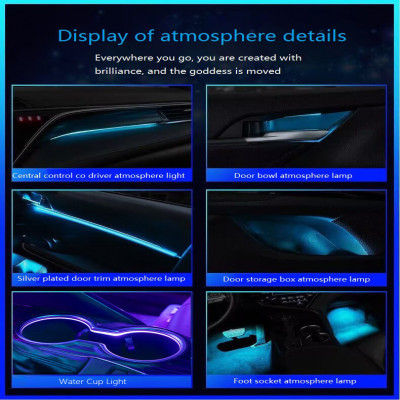 Ouchuangbo-طقم إضاءة محيطية داخلية ، إضاءة خلفية ل...