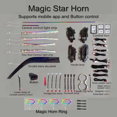 Ouchuangbo-طقم إضاءة محيطية داخلية ، إضاءة خلفية ل...