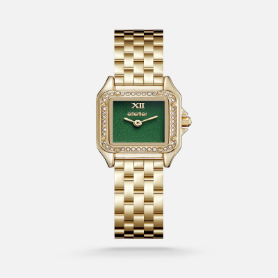 ساعة اليتير نسائيه بسير ستيل باللون الذهبي