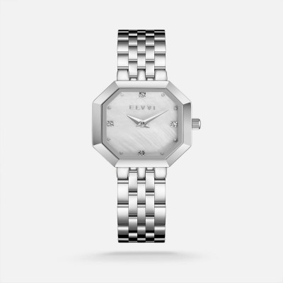 ساعة نسائية إلڤي بسير ستيل بلون فضي