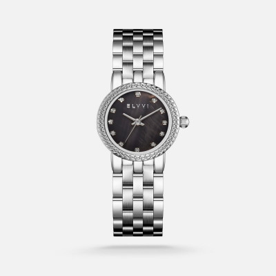 ساعة نسائية إلڤي بسير ستيل بلون فضي