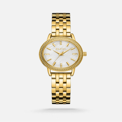 طقم هدية نسائية إلڤي ساعة وأساور