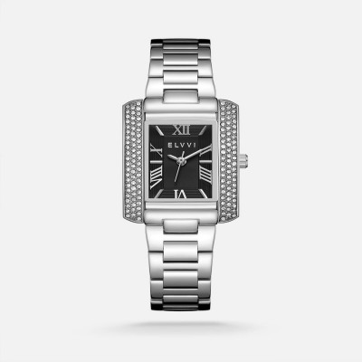 ساعة نسائية الفي ستيل بلون فضي