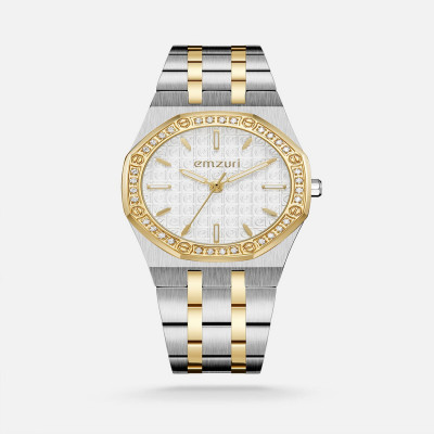 ساعة نسائية ايمزوري ستيل باللون الذهبي و الفضي
