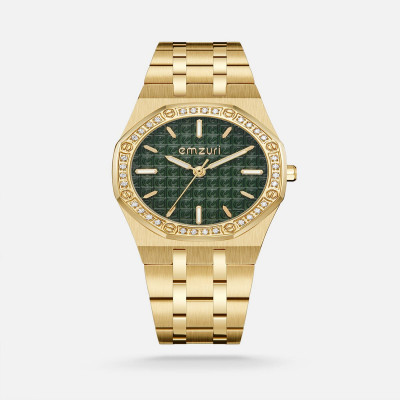 ساعة نسائية ايمزوري ستيل باللون الذهبي