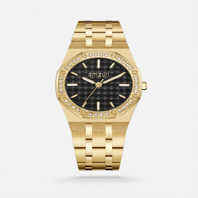 ساعة نسائية ايمزوري ستيل باللون الذهبي