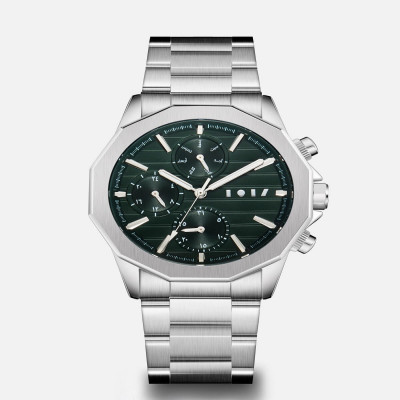 ساعة رجالية ستيل باللون الفضي|آن