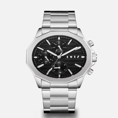 ساعة رجالية ستيل باللون الفضي|آن