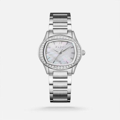ساعة نسائية ستيل بلون فضي|إلڤي