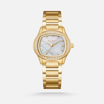 ساعة نسائية ستيل بلون ذهبي|إلڤي