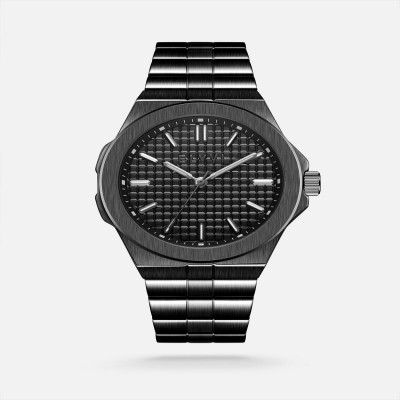 ساعة رجالية ستيل باللون الأسود