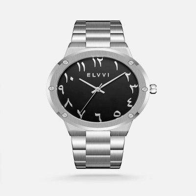 ساعة رجالية ستيل باللون الفضي