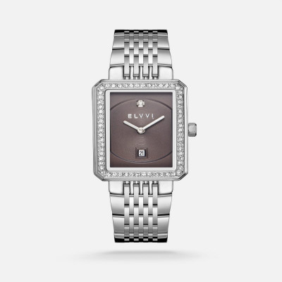 ساعة نسائية ستيل بلون فضي