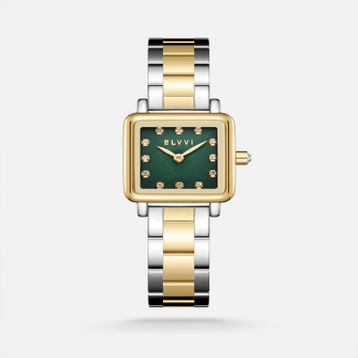 ساعة نسائية ستيل بلون ذهبي وفضي