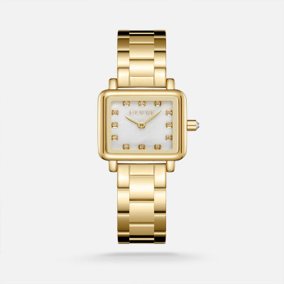 ساعة نسائية ستيل بلون ذهبي