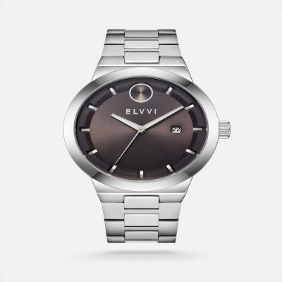 ساعة رجالية ستيل باللون الفضي