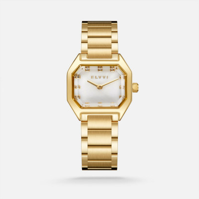 ساعة نسائية ستيل بلون ذهبي