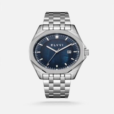 ساعة رجالية ستيل باللون الفضي