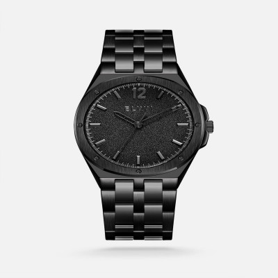ساعة إلڤي رجالية ستيل باللون الأسود