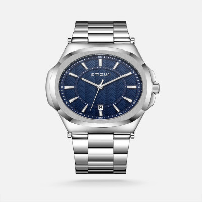 ساعة رجالية بسير ستيل فضي من ايمزوري