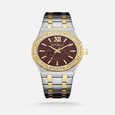 ساعة نسائية ايمزوري بلون ذهبي وفضي