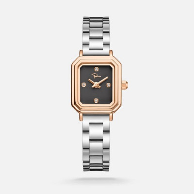 ساعة فليب مارسيه ستيل نسائي بلون فضي وروز قولد