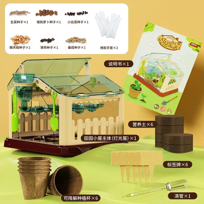 منزل زراعة أشعة الشمس للأطفال تجربة علمية صندوق مر...