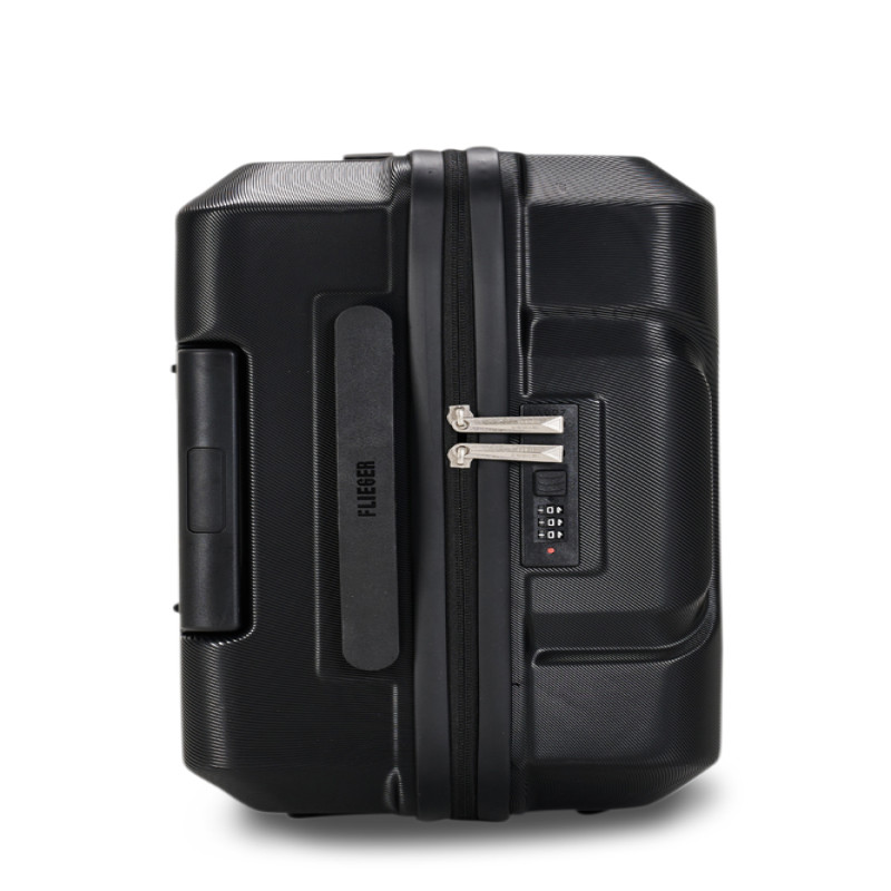 طقم شنط سفر مكون من 3 حقائب أمتعة لون أسود مقاس 28...