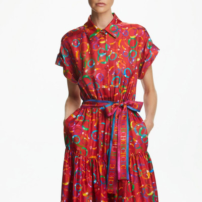 فستان نسائي طويل أنيق مطبوع عليه زهور ، فساتين متو...