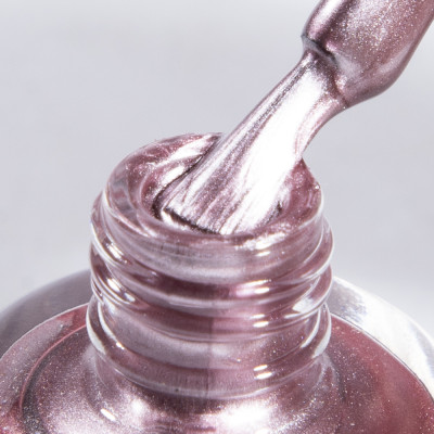 Tinovo Uno طلاء الأظافر لامع الذهب الوردي مقوي الأ...