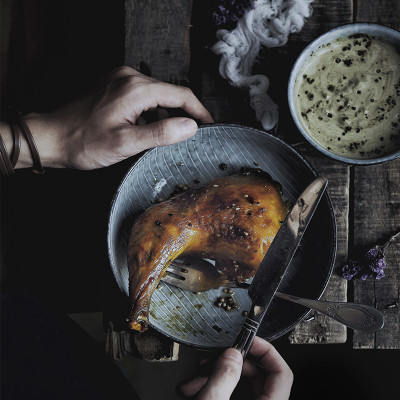 طقم عشاء من السيراميك