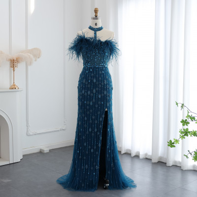 وقال شارون-الفاخرة ريشة حورية البحر صياد فساتين ال...