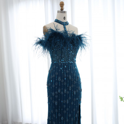 وقال شارون-الفاخرة ريشة حورية البحر صياد فساتين ال...