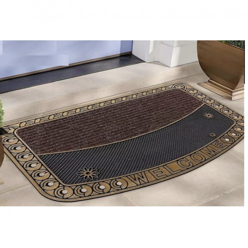 سجادة باب مضادة للانزلاق ذهبي