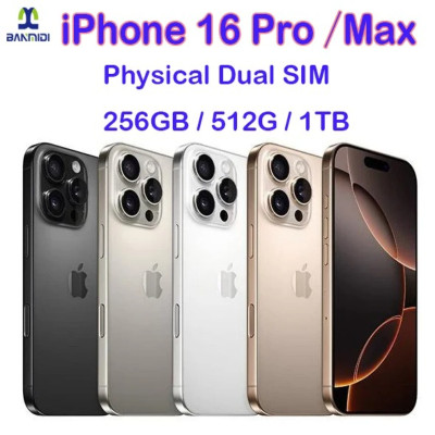 هاتف ذكي iPhone 16 Pro MAX أصلي 100% شاشة 6.3 بوصة...