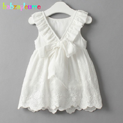 Children's white dress sleeveless casual, cute, 0-...