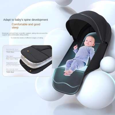 عربة أطفال خفيفة الوزن في اتجاهين لحديثي الولادة ،...