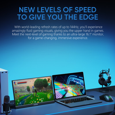 جديد ARZOPA 16.1 بوصة 144 هرتز 1080P 100 sRGB FHD...