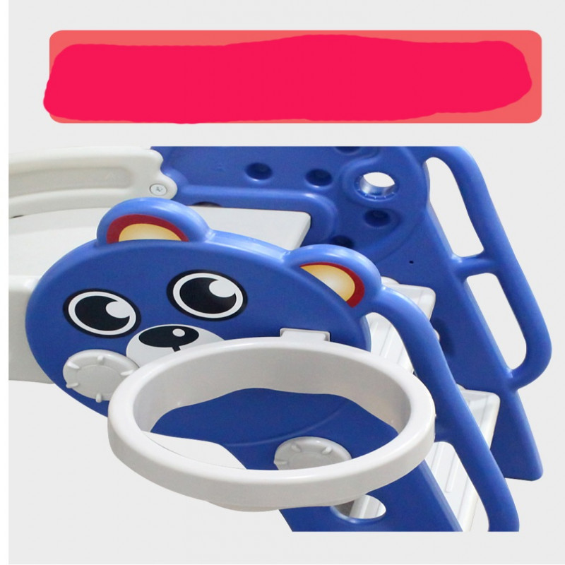 زحليقة علي شكل دب قابلة للطي ,أزرق